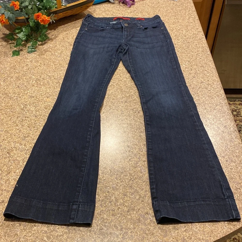 Banana Republic Flare Dark Denim Blue Jeans Limited Edition 28/6 - Picture 4 of 15